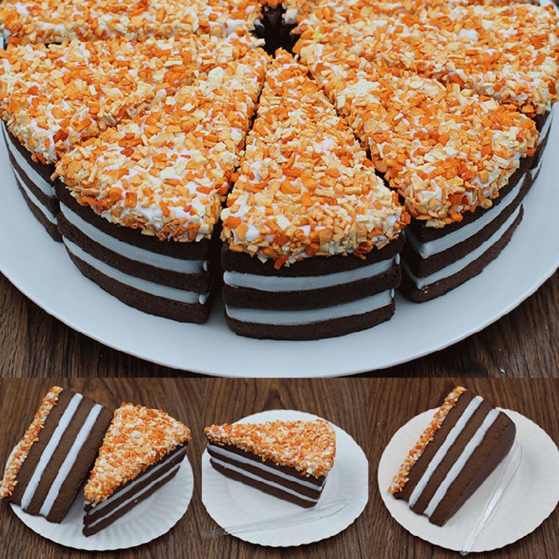 Pastel Triangular realista de simulación Artificial muestra accesorios de fotografía decoración del hogar 67JB