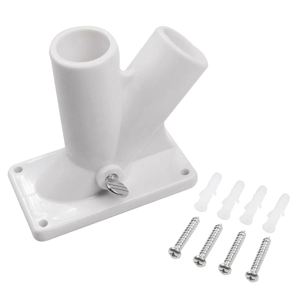 Terrassebeslag flagstang holder kraftigt vægbeslag abs base universal have to positioner med skruer display stander