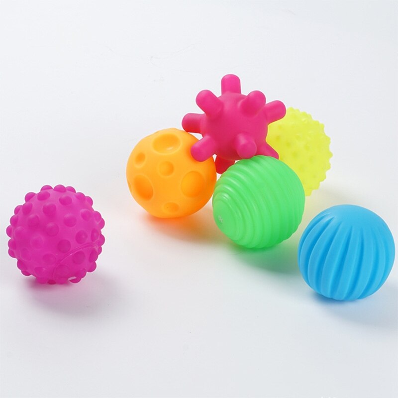 Textured Multi-ball Suit,Tactile Sensory Ball, Bath Ball Toy, Baby Grip Ball, Sensory Ball