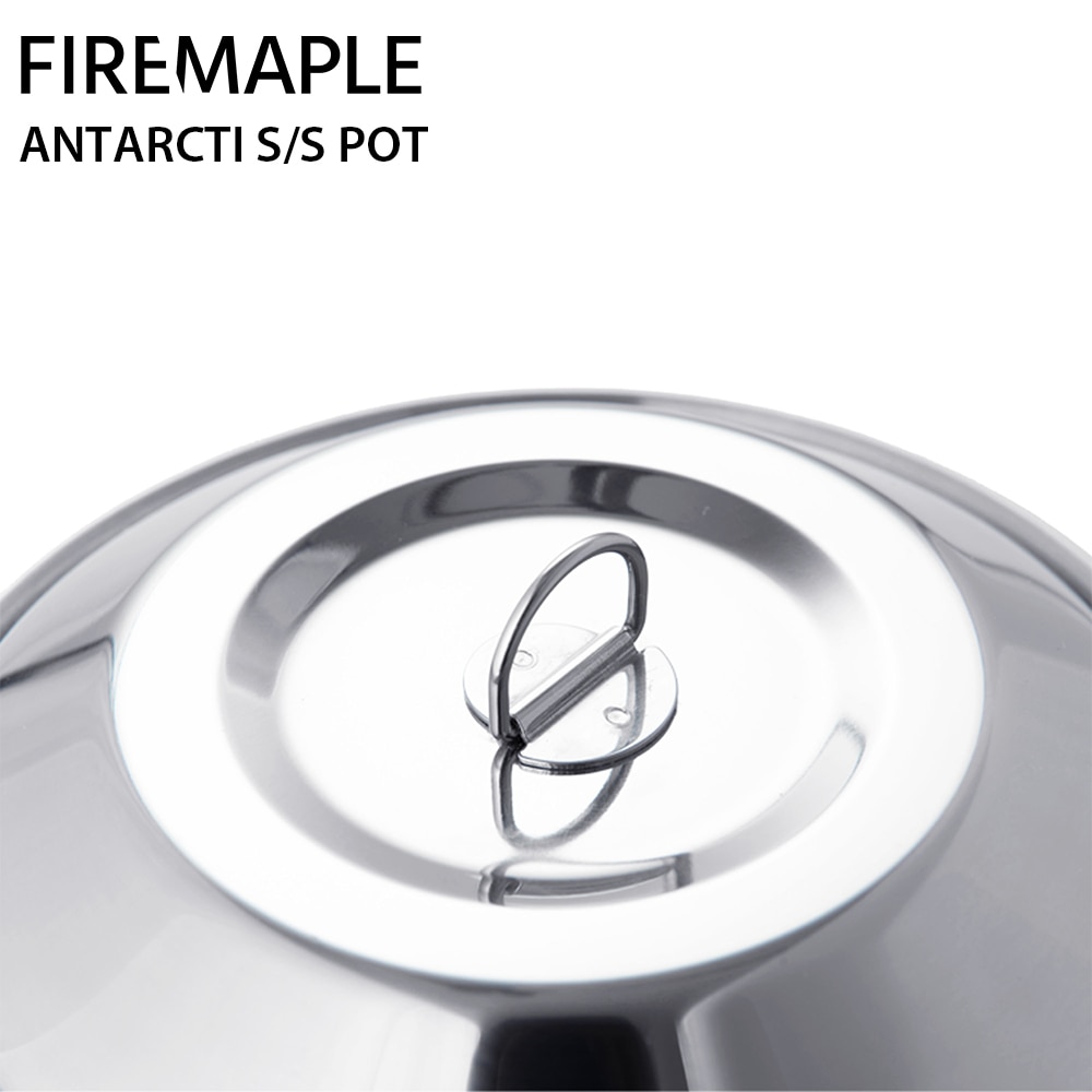 Fire Maple Antarcti S304 Stainless Steel Cooking Pot Outdoor Foldable Camping Cookware 1L 402g