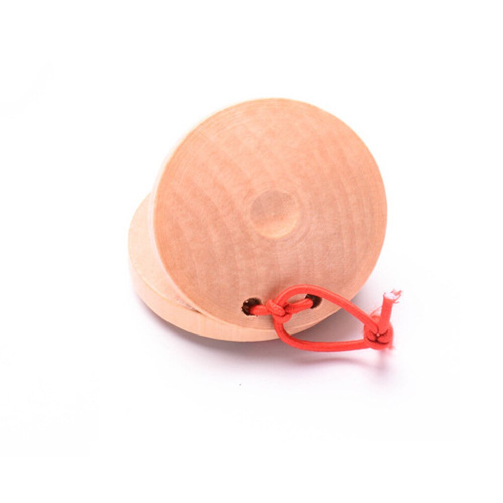 Castanets de madera de percusión, instrumento Musical educativo, desarrollo intelectual del niño, capacidad de escucha, 1 ud.