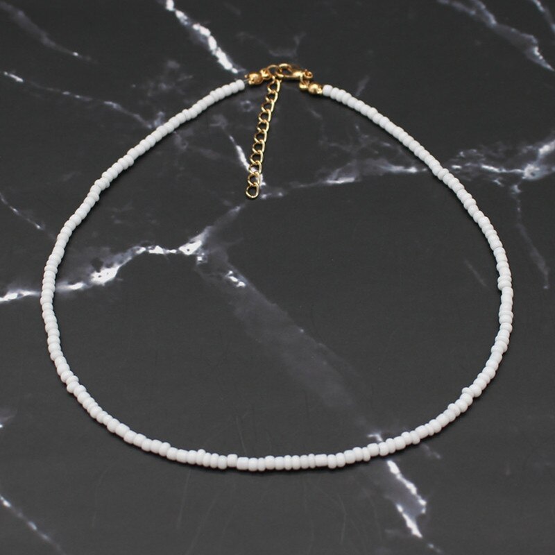 Bohemia Handmade Rainbow koraliki proste Choker naszyjnik moda damska dziki słodki kolorowy kołnierz biżuteria prezent: 14