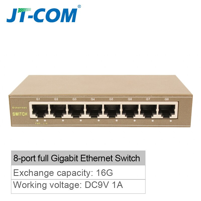 5-Hafen Gigabit schalten 10/100/100 0Mbps 8-Hafen schnell Ethernet Netzwerk Schalter Stecker und Spielen LAN Hub/Voll-oder Halb Duplex Austausch: 8-Hafen Gigabit