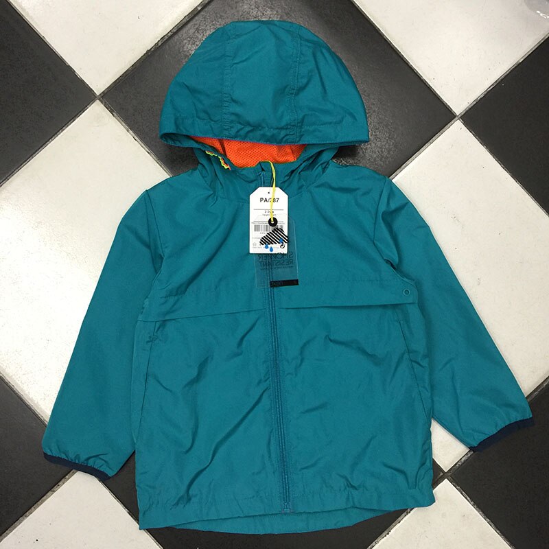 Children/Kids/Boys Blue Windproof Spring Jacket, Windbreaker with Cute Sile , size 9M to 5Y