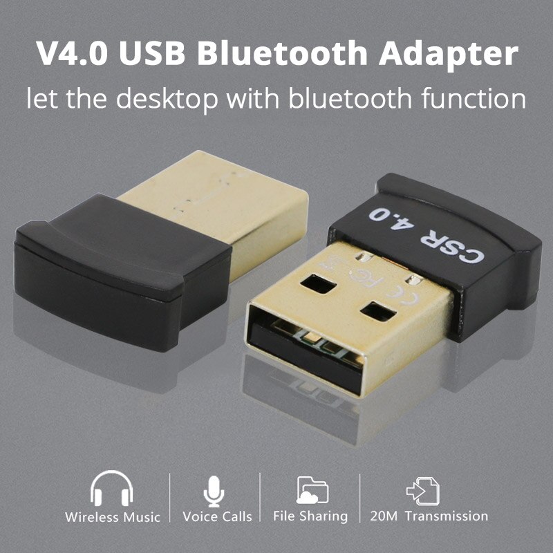 Creacube adaptador bluetooth usb 4.0, mini adaptador bluetooth dongle música som bluetooth adaptador transmissor para pc