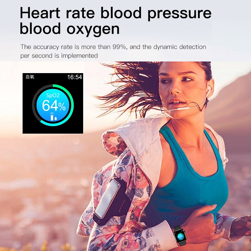 Bluetooth SmartWatch bracelet Fitness Tracker IP67 fréquence cardiaque moniteur de pression artérielle Smartwatch pour IOS Android