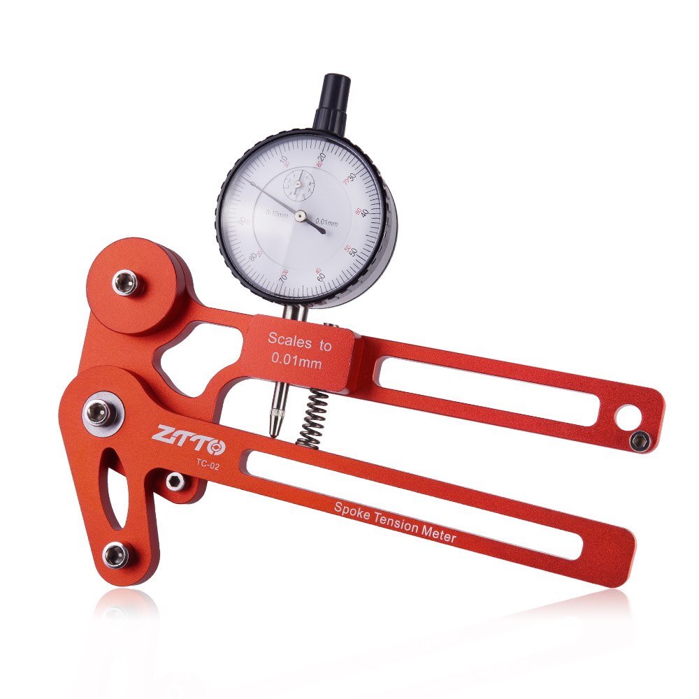 Fiets Spaken Spanning Checker Meter Tool Elektronische Spoke Tool Hoge Precisie Betrouwbare Mechanische Instrument Nauwkeurige Stabiele: TC02 Red M