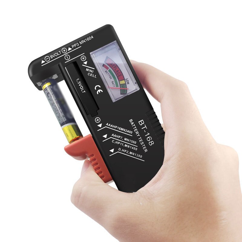 Universal Battery Tester Battery Tester Digital LCD Display Check Universal Tester Battery Capacitance Diagnostic Tool