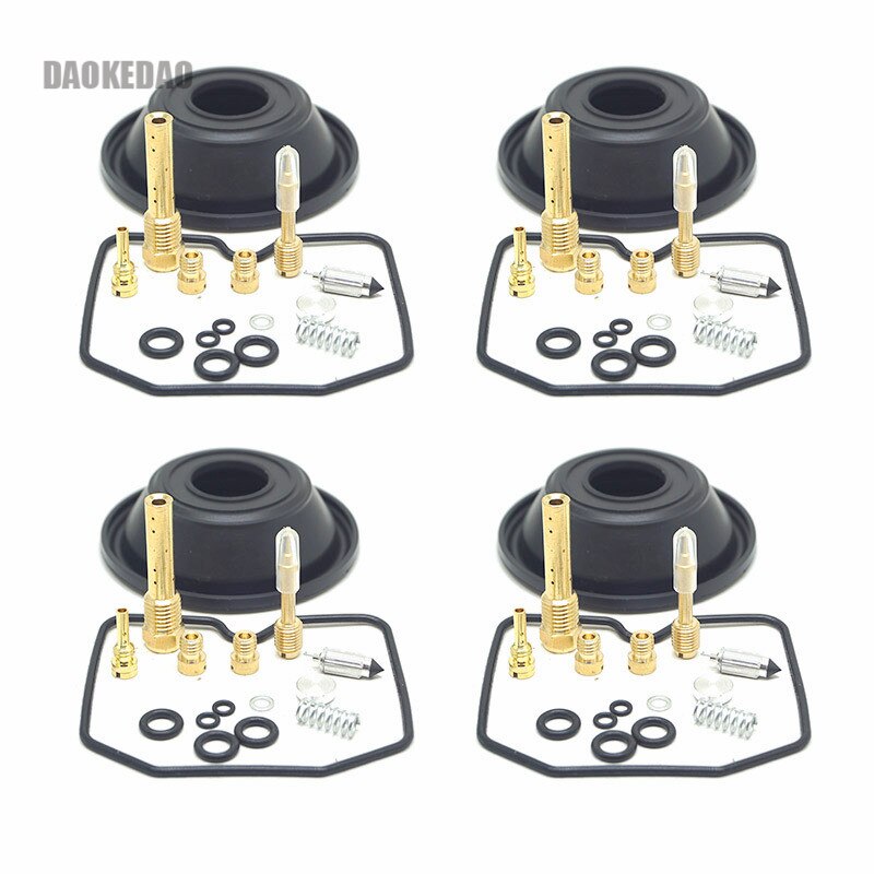 4 Carburetor Repair Kits for Suzuki Bandit 600 GSF600S GSF600 GSF S 1996-1999 Carb Parts Main Pilot Jets Gasket Diaphragm Vacuum: 4 Whole Kits