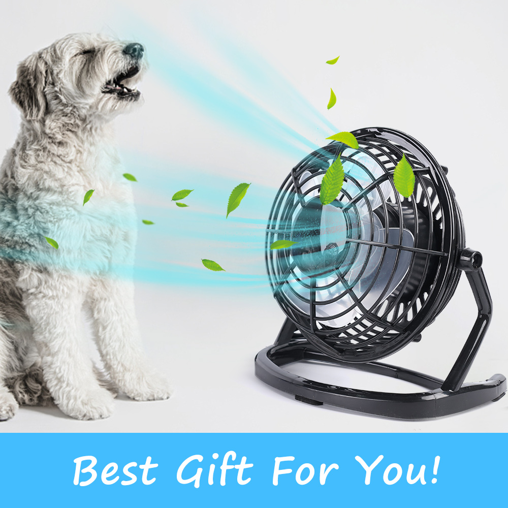 Desk USB Silent Fan Cooler For Laptop Notebook PC Desktop Summer Cooling Fans 180 Degree Rotation 4 Blades USB Mini Fan