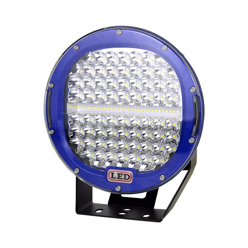 Faros delanteros redondos para coche, focos de 9 pulgadas para camioneta todoterreno, luz LED antiniebla, para Ford JK Jeep Wrangler Chevy 4runner 4x4, 1 Uds.: Model B Blue 1pcs