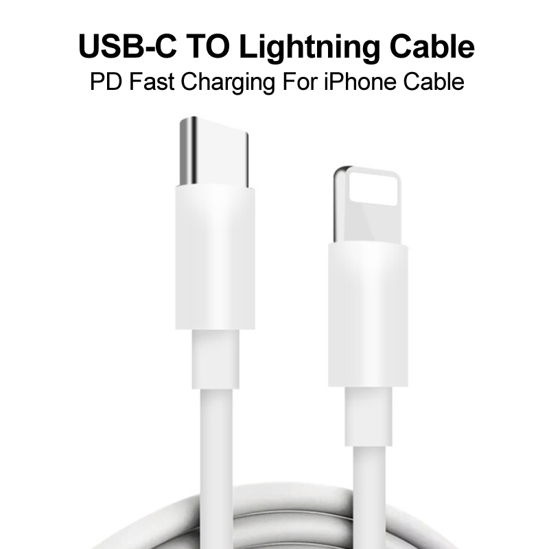For Apple Original 20W Fast Charger For iPhone 13 12 11 XS XR SE Pro Max Mini PD Quick Charger USB C To Type C Fast Charge Cable: C To L Cable