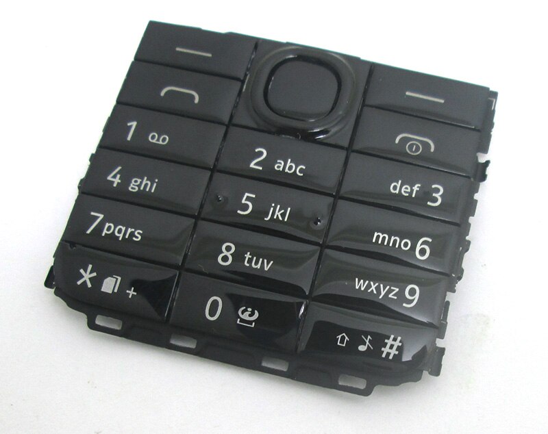 Preto novo Teclado Teclado para Nokia 301 Substituição N301