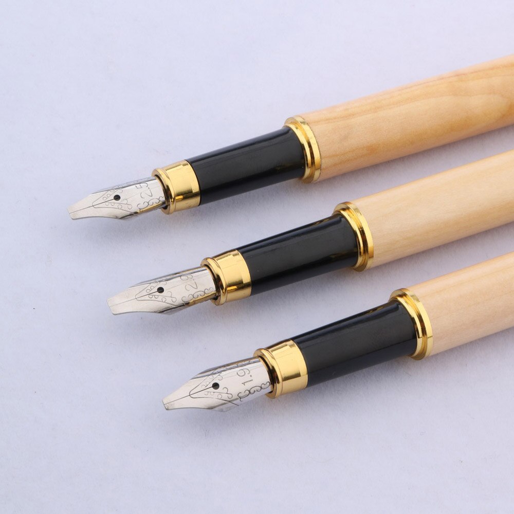 Entenschnabel gotisch parallel Brunnen Stift Kunst Blume Flache poesie goldene weiß holz tinte stifte Büro liefert neue