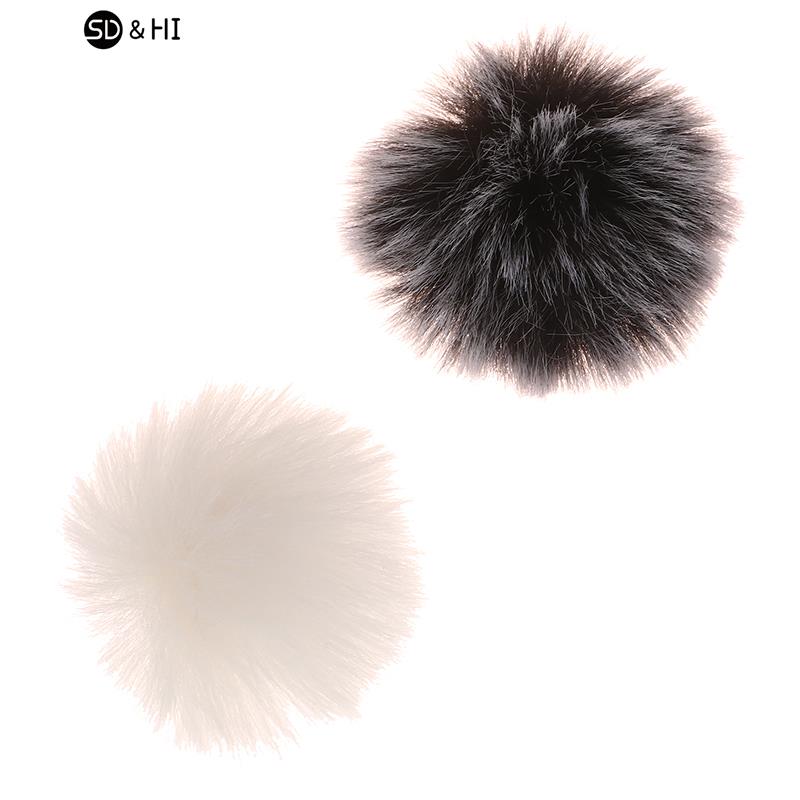 2 Kleuren Universele Revers Microfoon Zachte Harige Voorruit Windscherm Windscherm Zachte Comfortabele Revers Lavalier Microfoons Hoes