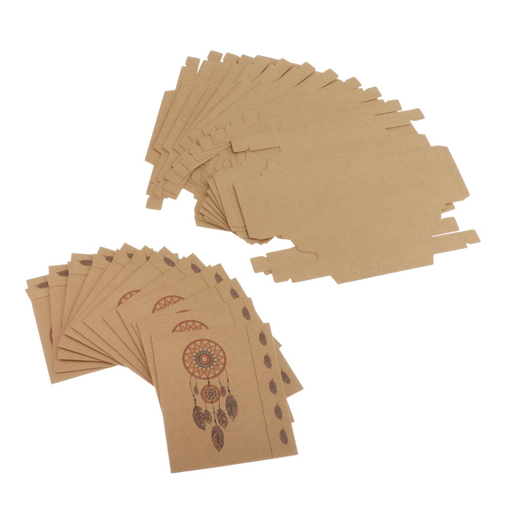 12 pacchetto Collana Anello Scatola di Cartone Scatole di Gioielli origami Piccola Confezione regalo FAI DA TE: 5