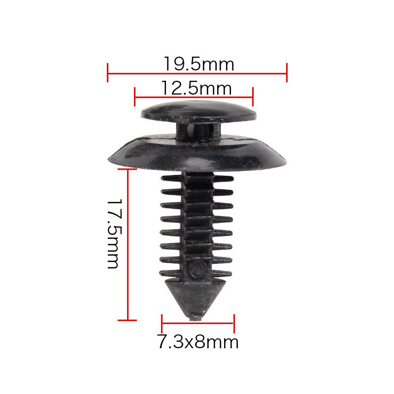 50 sztuk płyta drzwiowy płyta gnida klipy zacisk zderzak N801925S dla bród mustangów 1981-1999 2000 2001 2002 2003 2004 2005