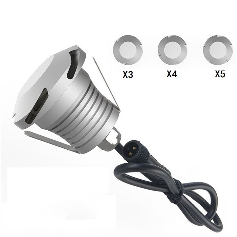 3W 12V IP67 Led Deklicht Outdoor Trappen Stap Lamp Verzonken Vloer Licht Buiten Waterdichte Spot Licht Verzonken ondergrondse Lamp