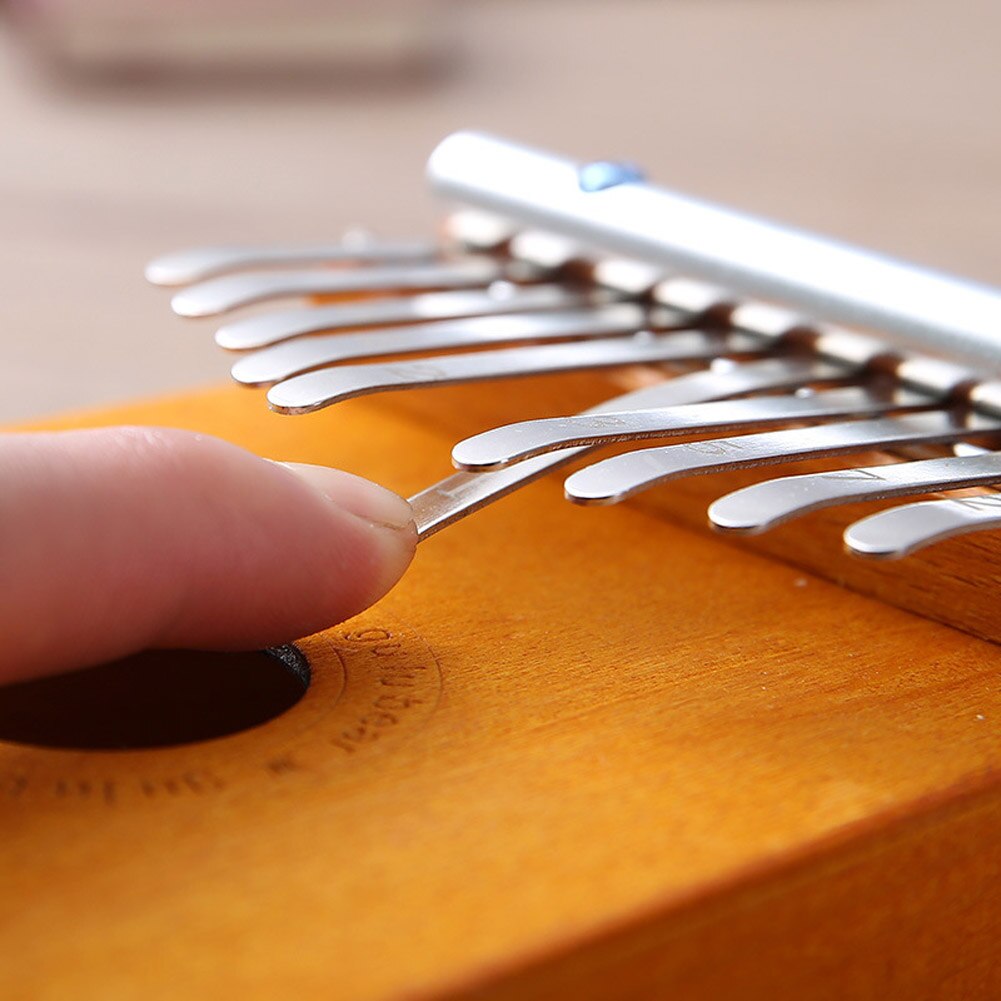 Kalimba 10- tast tommel piano tre mahogni kalimba bærbar tommel piano solid finger piano mvi-ing