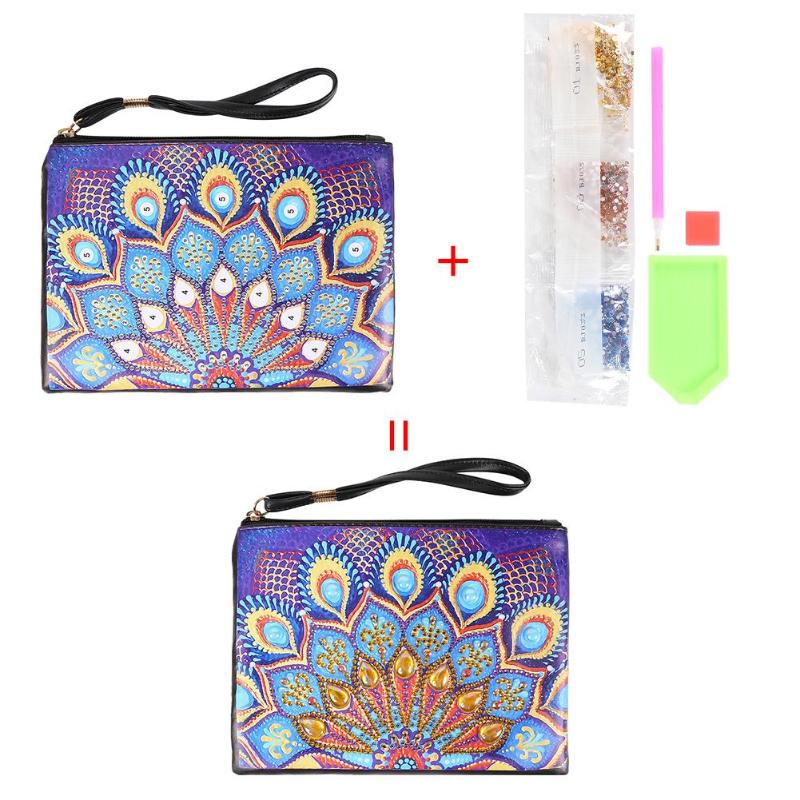 DIY Diamond Painting Wristlet Wallet Butterfly Special Shaped Embroidery Cross Stitch Wallet For Women Christmas: B