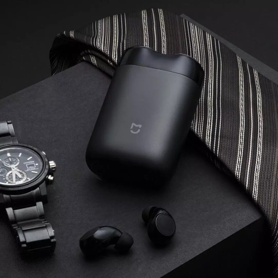 Xiaomi-Afeitadora eléctrica Mijia MSX201, máquina de afeitar con doble cabezal, recargable por USB, resistente al agua, para Barba