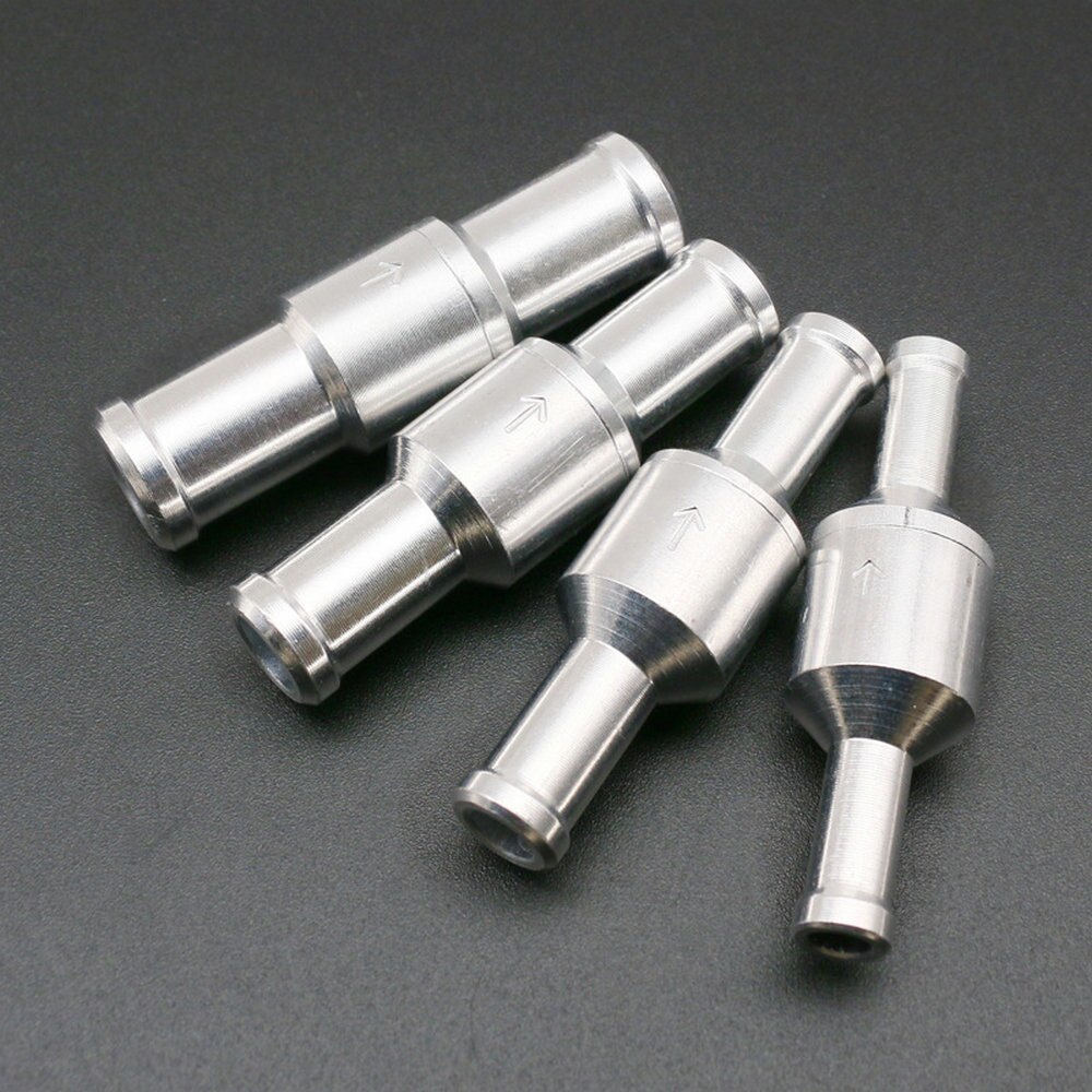 6/8/10/12mm Aluminum Inline One-Way Non-Return Check Valve Fuel/Water/Gas/Air/Vacuum Brake Servo Booster Car Accessories