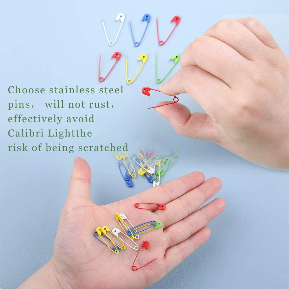 Lmdz 200 stk sikkerhetsnåler, fargerike malede sik... – Vicedeal, image size:1000x1000