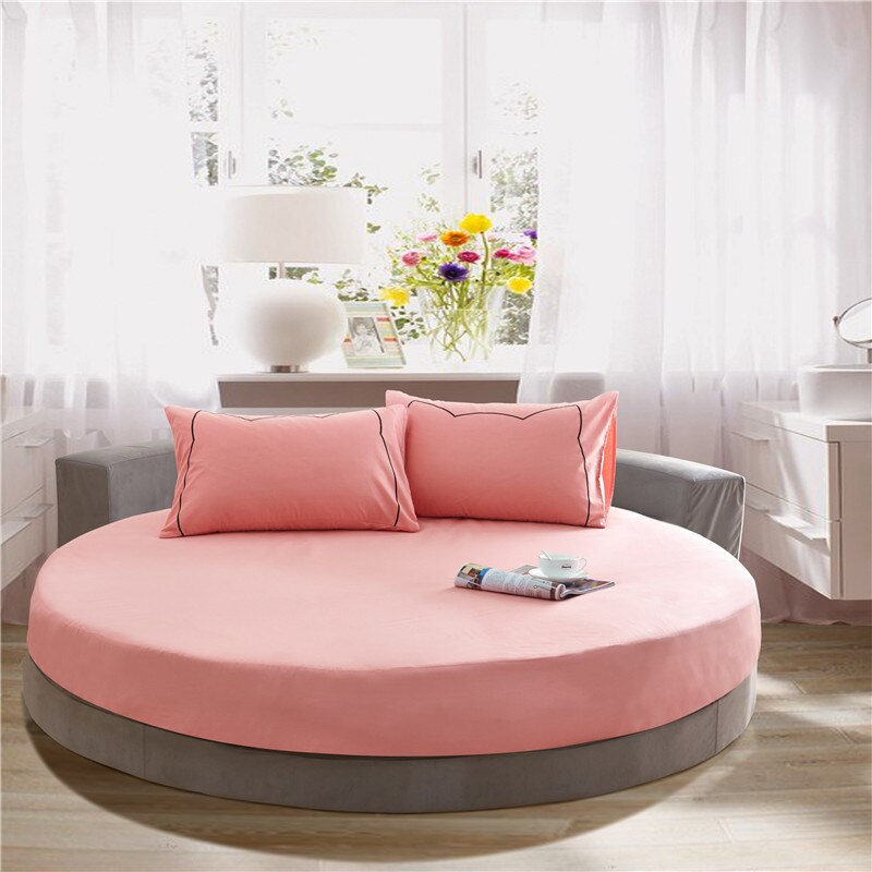 Hotel Ronde Beddengoed Voorzien Laken Met Elastische Band Romantische Thema Hotel Ronde Matrashoes Diameter 200 Cm-220 cm: yu se / Diameter 200cm