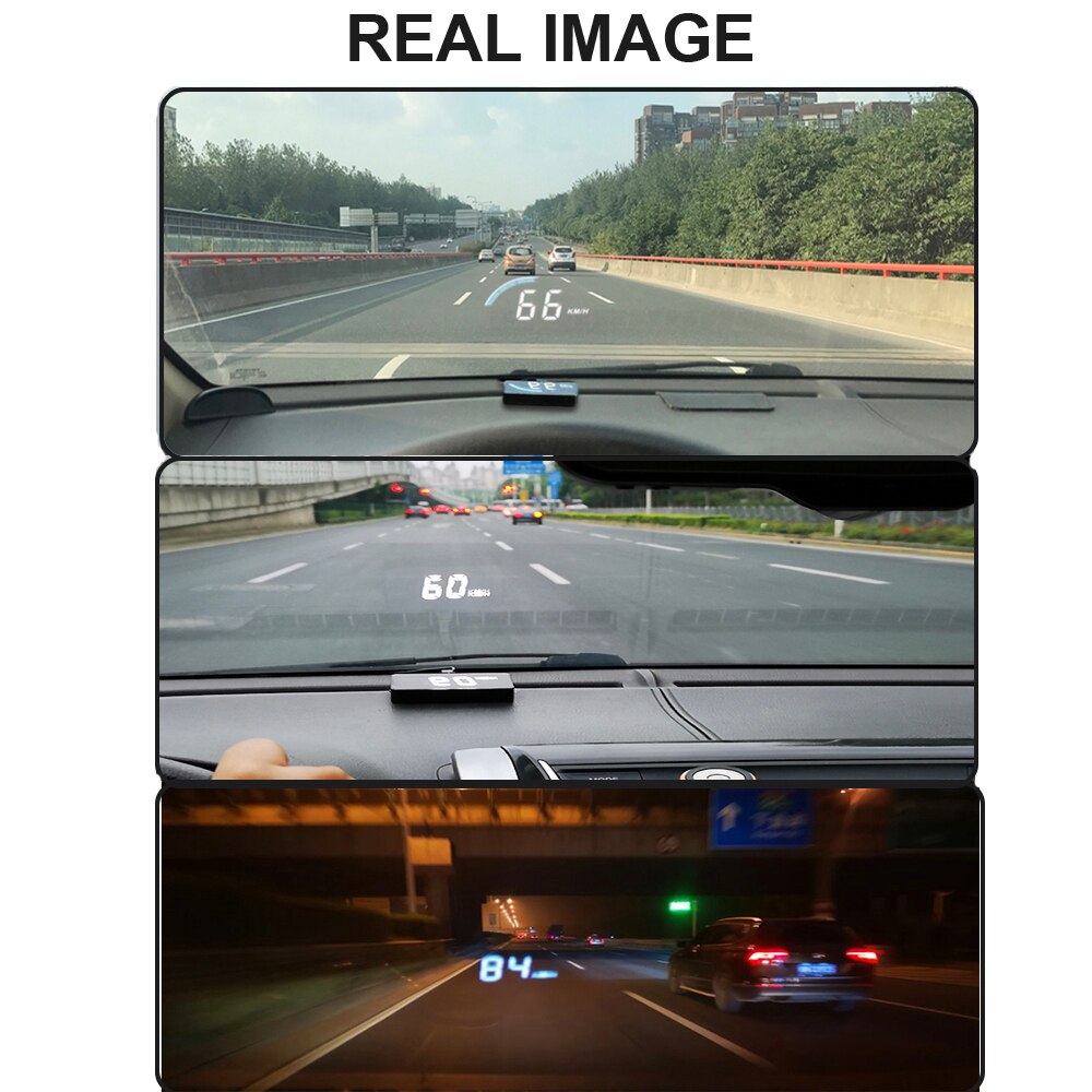 Car Electronics Speed Windshield Projector Head Up Display Automobile OBD2 HUD Auto Display Shift Alarm Coolant RPM