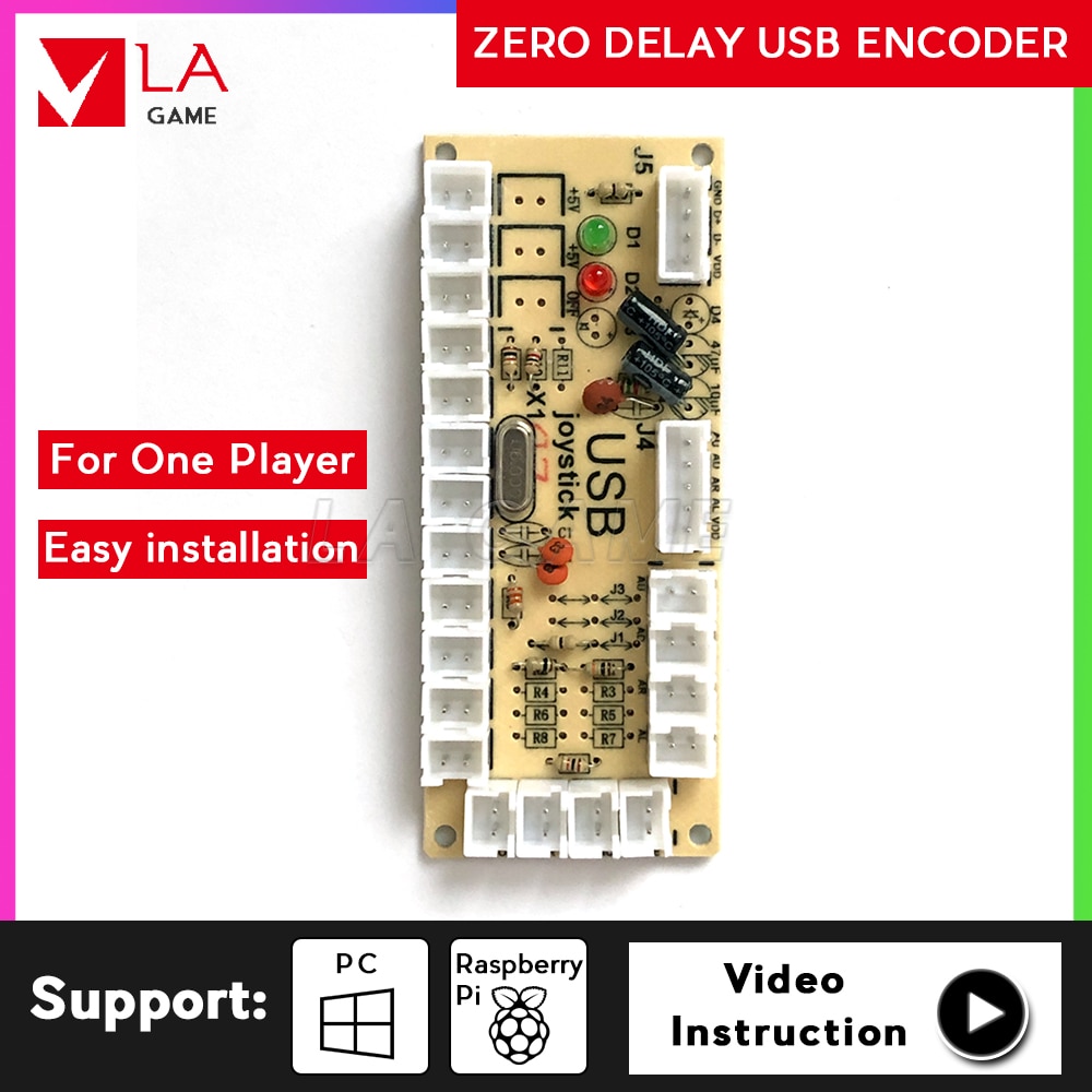 arkada diy 1 odtwarzacz mando usb pc Malina Liczba Pi bartop jamma sanwa przyciski nie zestaw doprowadziło drążek sterowy 8 sposób na automat robić gry