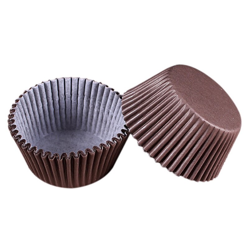 Mini rainbow 100pc cupcake liner bagekop cupcake papir muffin etuier kage æske æggetærter bakke køkken tilbehør værktøj: G183045a