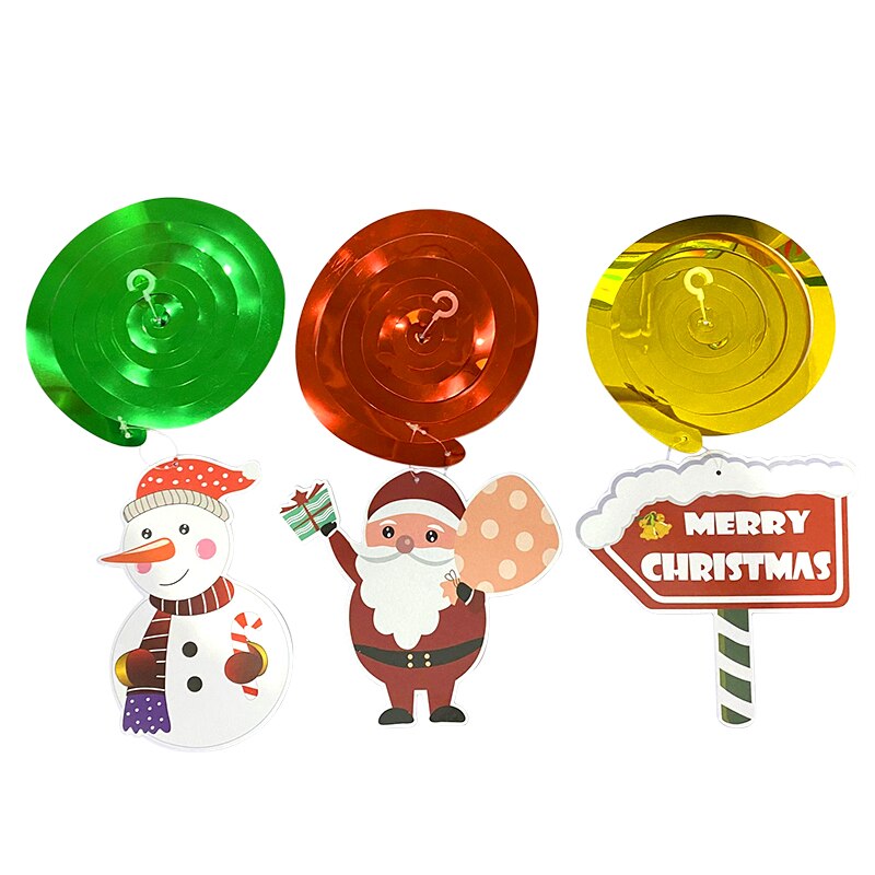Buon natale zigolo striscione girandola di carta fan babbo natale pupazzo di neve alci spirale appesa ghirlanda festa di capodanno decorazione fai da te