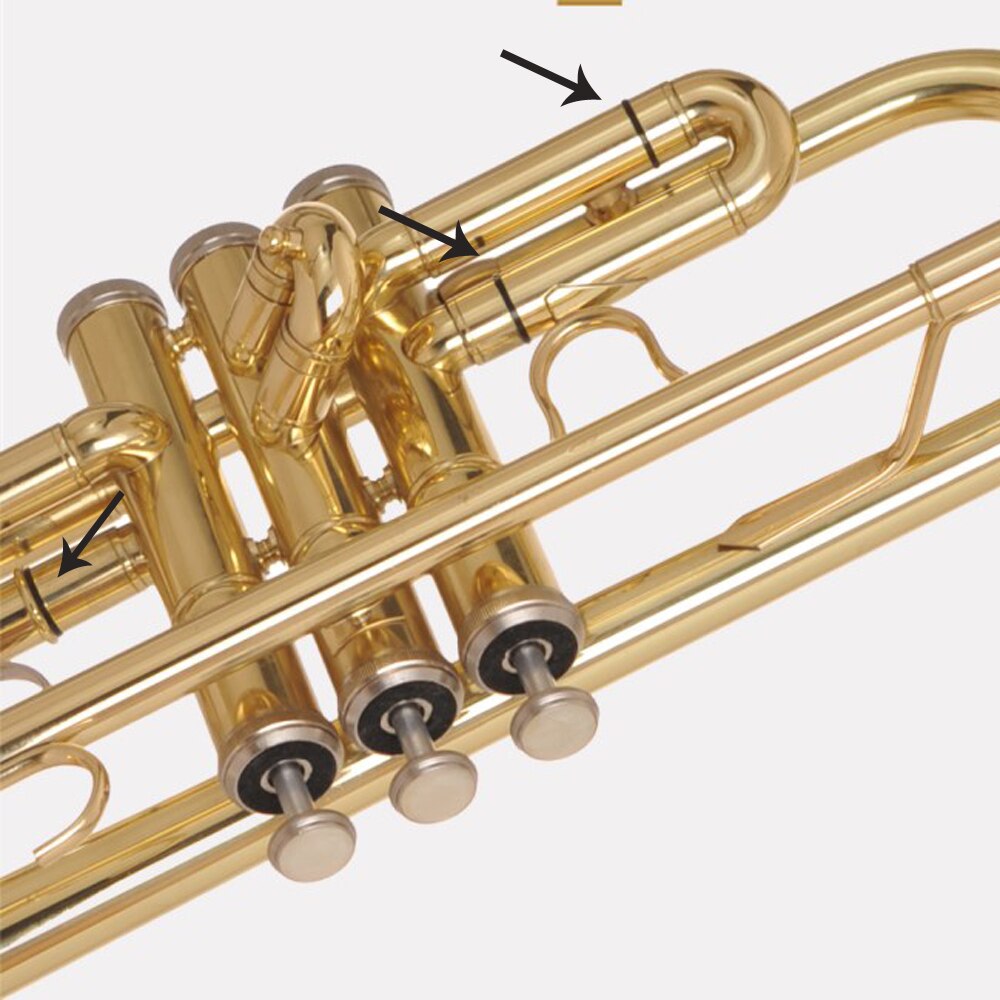 Trompet dele gummi ring tuning rør lydpotte forklæde brugt til trompet instrument nr. . 1 og nr. . 3 konverter