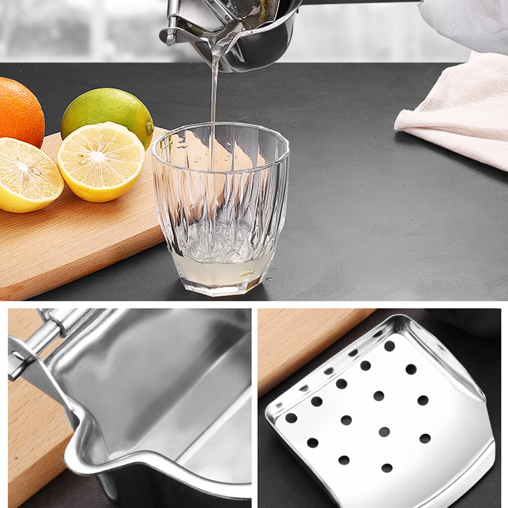 Manuelle Obst Presse Entsafter Home Küche Edelstahl Zitrone Orange Hand Squeezer Extractor