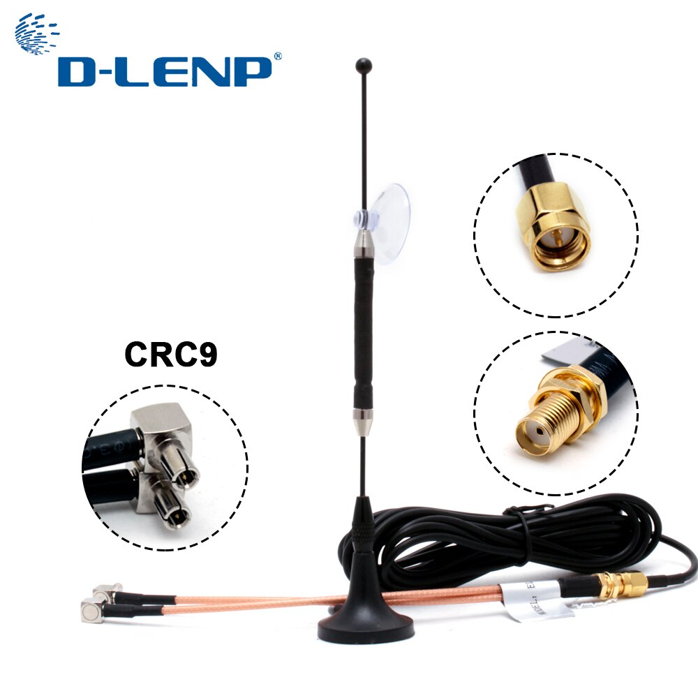 10dBi 4G Antenna RG174 with SMA Female to Y type 2 X CRC9 Male RG316 3M Cable Magnetic Base 696-960MHz / 1710-2690MHz