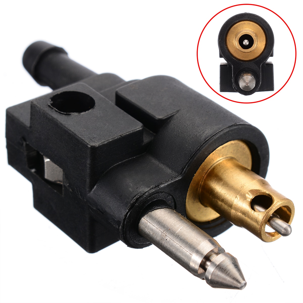 1pc moottorin polttoaineletkun liitin sopii 1/4 &quot; letku yamaha perämoottorin polttoaineputkeen 6mm uros