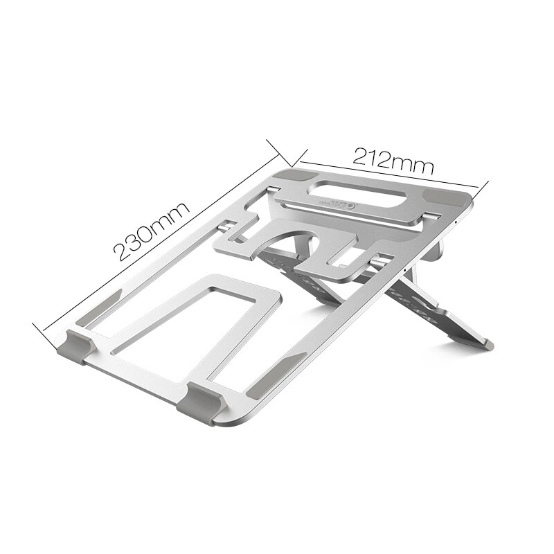 Hoogte Aanpassing Aluminium Opvouwbare Laptop Stand Voor Macbook Lenovo Asus Dell Draagbare Notebook Cooling Pad Beugel Houder