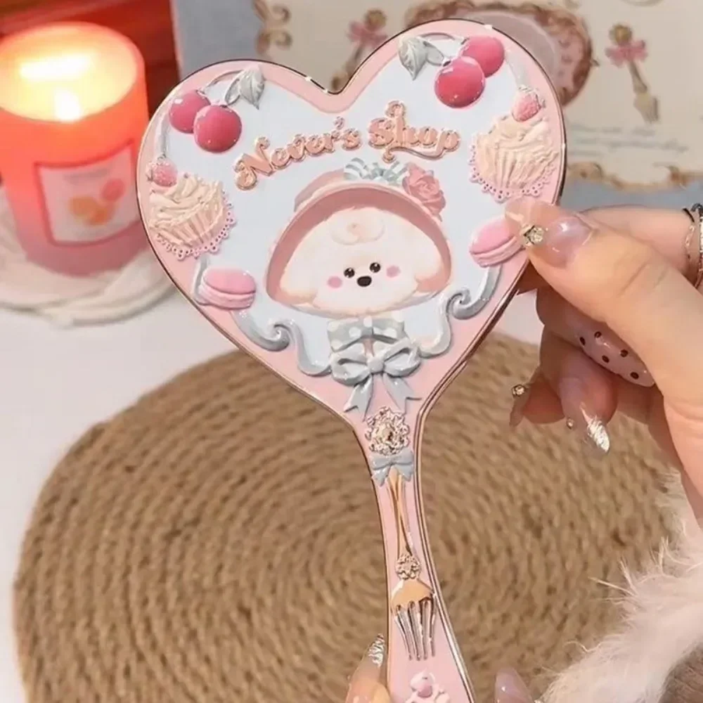 Flower Knows Mirror Moonlight Mermaid Collection Handheld Mirror Limited White Blue Pink Chocolate Fairy Mirror: light yellow