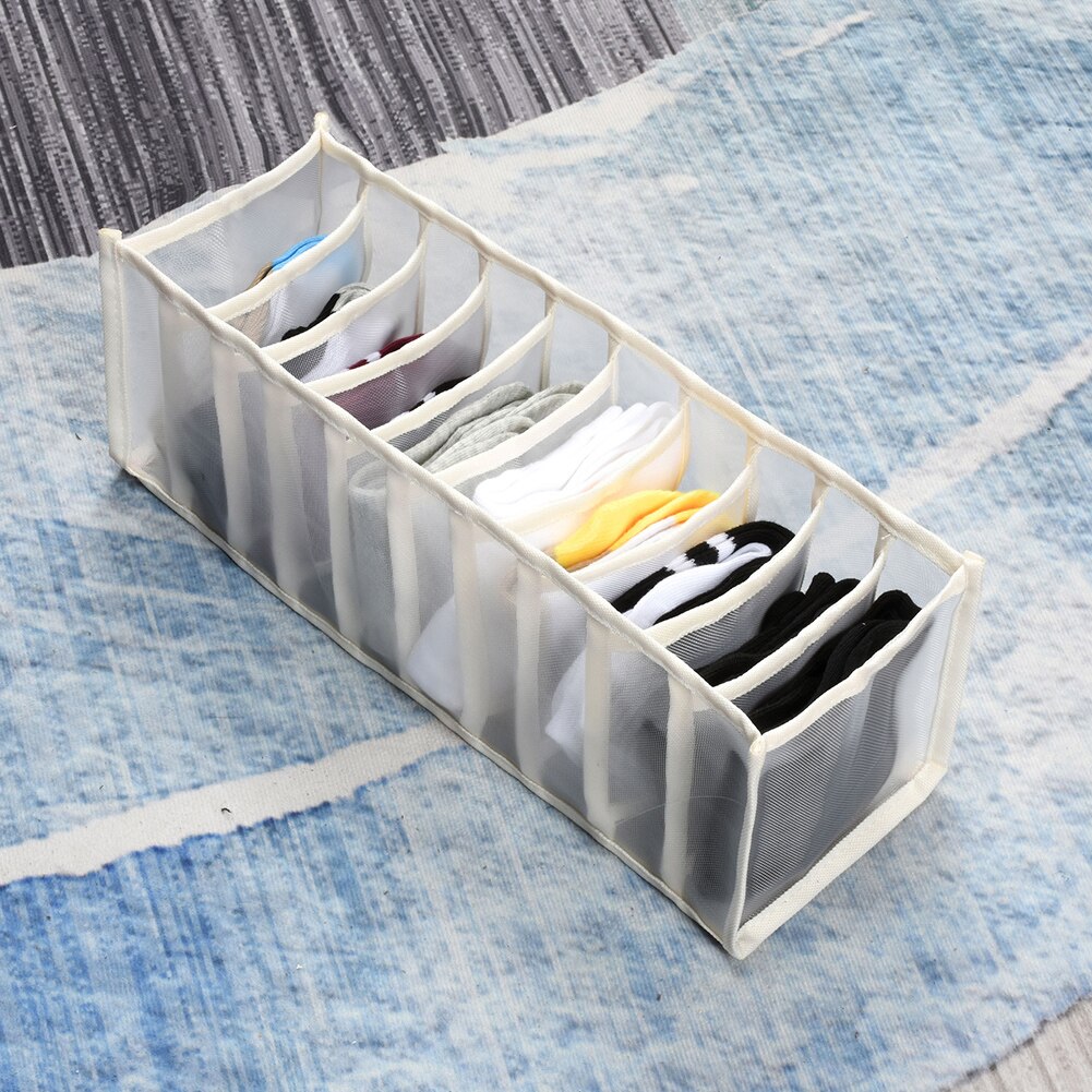Underwear Storage Boxes Clothes Organizer Drawer Nylon Divider Closet Organizer For Folding Ties Socks Shorts Bra Organizer