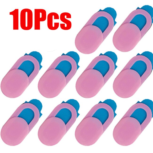 5/10/20Pcs Laptop Webcam Cover Webcam Universele Telefoon Antispy Camera Cover Voor Ipad Web Pc Macbook tablet Lenzen Privacy Sticker: 10pcs pink