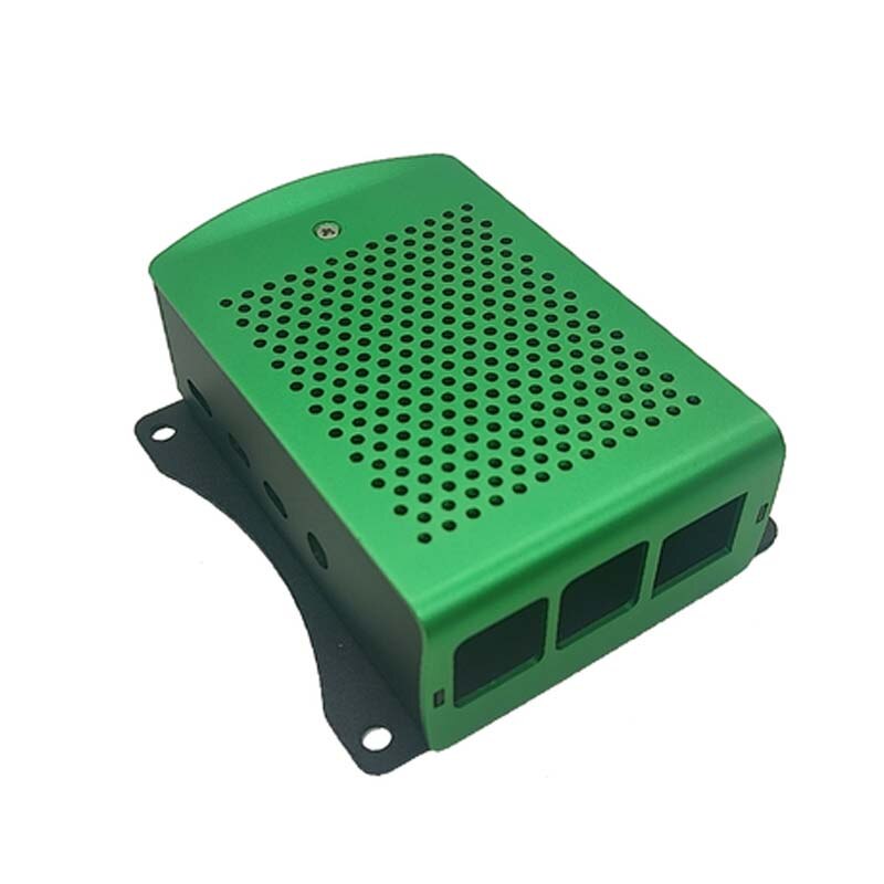 Newest Aluminum Raspberry Pi 4 Case with fan Hanging bracket Compatible + Heatsink for Raspberry Pi 4 Model B
