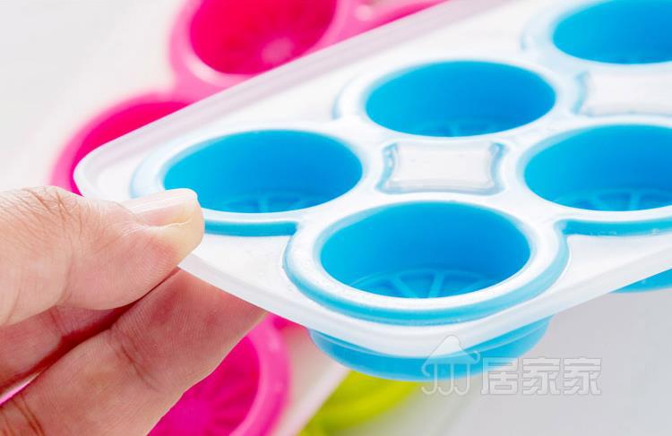 Silicone Ice Cube Lemon Shape Ice Mold Candy Color 12 Grids Ice Cube Tray Thick&Soft Bottom Cooking Tools in Ice Maker