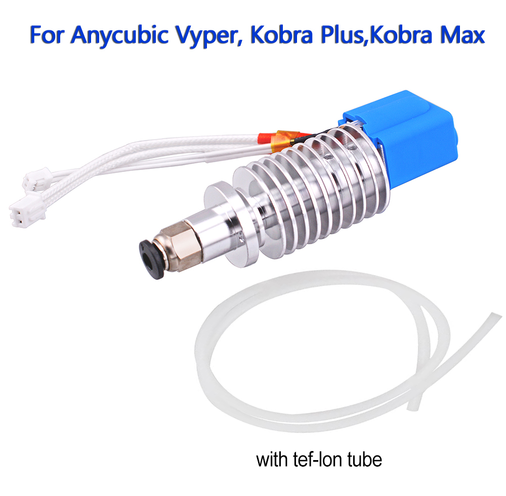 12V 24V J-Head Hotend with 0.4mm Nozzle Silicone Sock PTFE Tube for Anycubic Vyper Cobra Kobra2 Max Plus Mega Zero2.0 3D Printer: green
