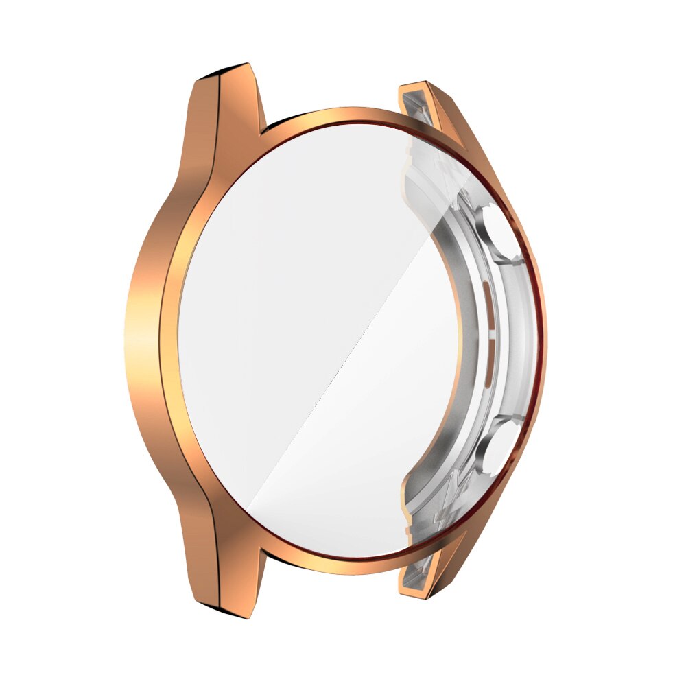Tampa protetora de relógio tpu para huawei, acessório para huawei relógio gt 2 46mm: Rose gold