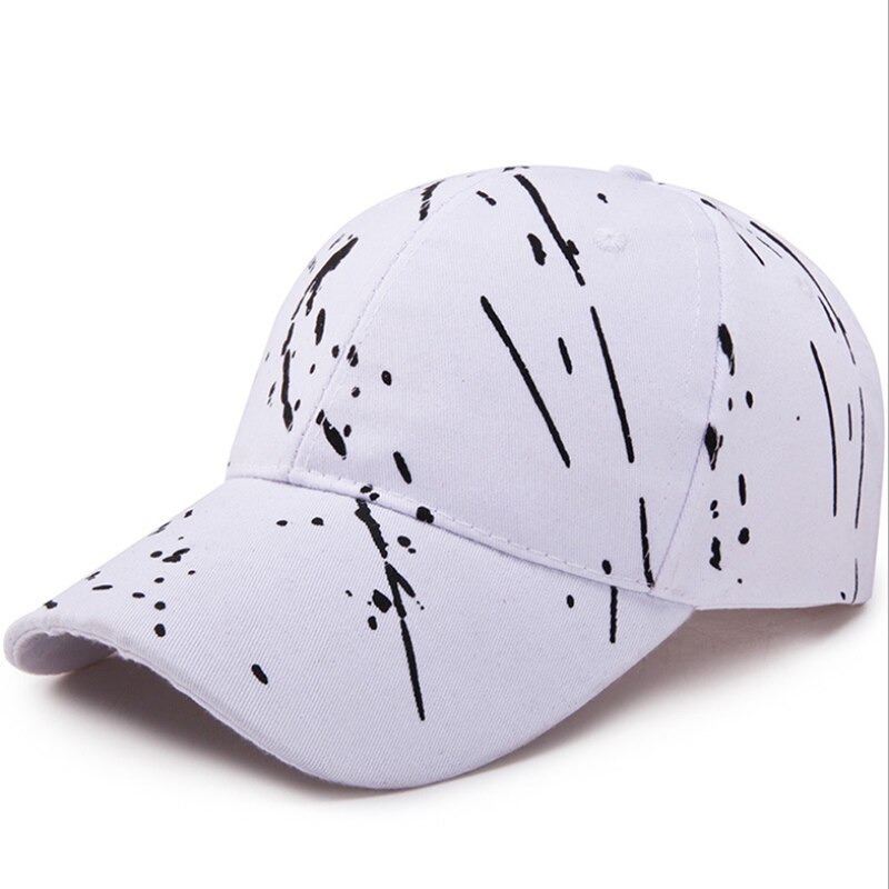 Stribe prik graffiti justerbart tryk udendørs baseball kasket forår efterår unisex nuance personlighed far hat top cap