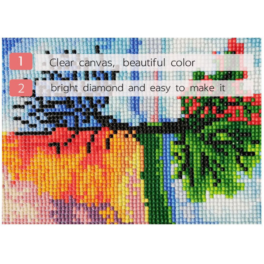 Cuadro Completo cuadrado de flores redondas Diy 5d, pintura de diamantes, bordado de flores, punto de cruz, mosaico de diamantes, decoración del hogar # YJ