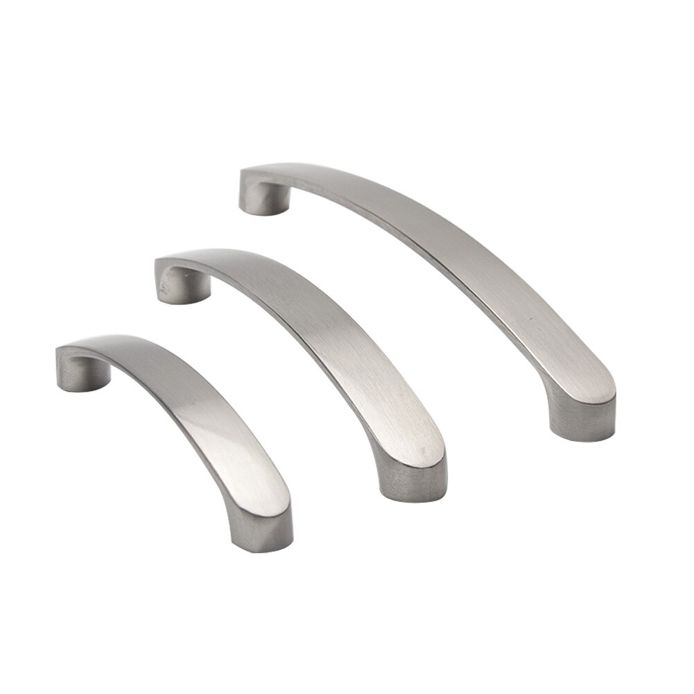 Replacement Cabinet Pulls Furniture Universal Cupboard Silver Drawer Ergonomic Brushed Nickel Aluminium Alloy Door Handle Home