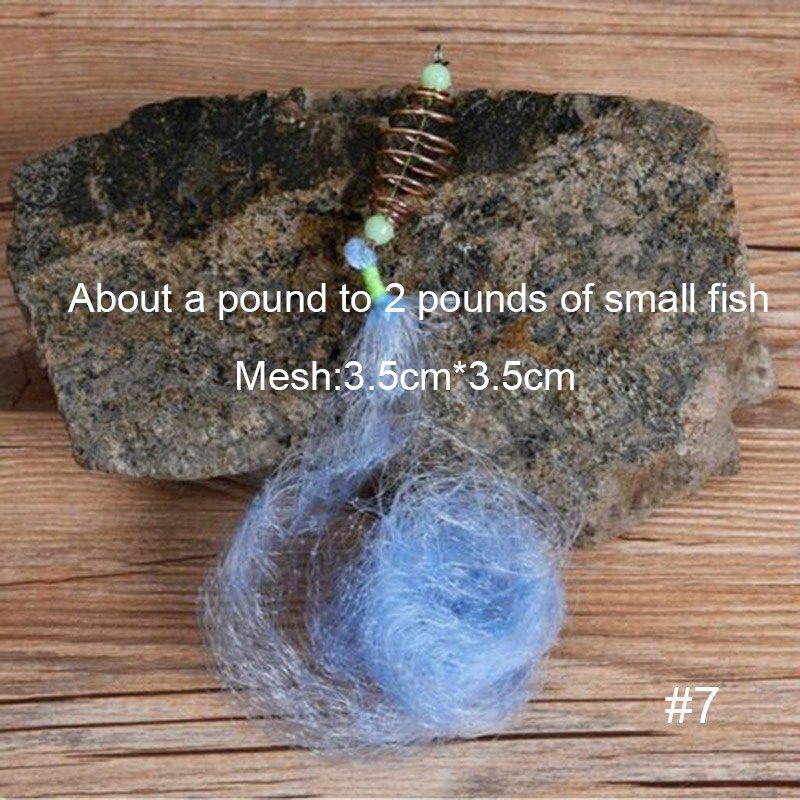 Fishing Nets Set 3D Pyramid Shape with Luminous Bead and Spring Fishing Accessories: 7