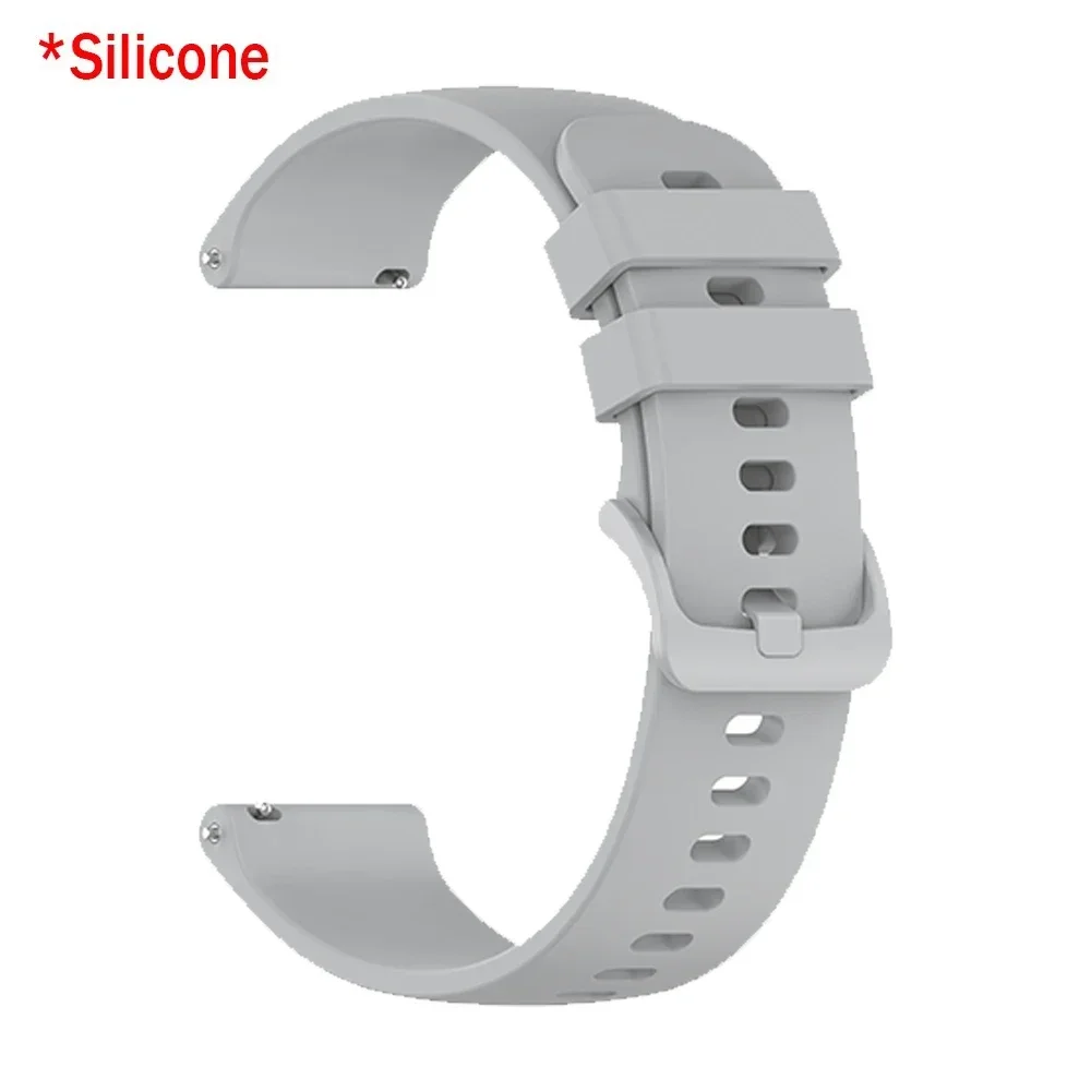 Realme-kellon ranneke 20mm 22mm vaihtoranneke realme 3  s 2 watch  s 2 pro business 3: Musta harmaa / 20mm
