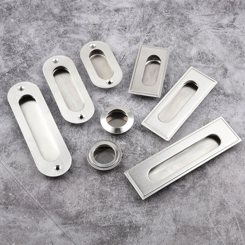 Moderne Onzichtbare Deur Handvat Ingebouwde Lade Eenvoudige Ronde Embeded Lade Deur Decor